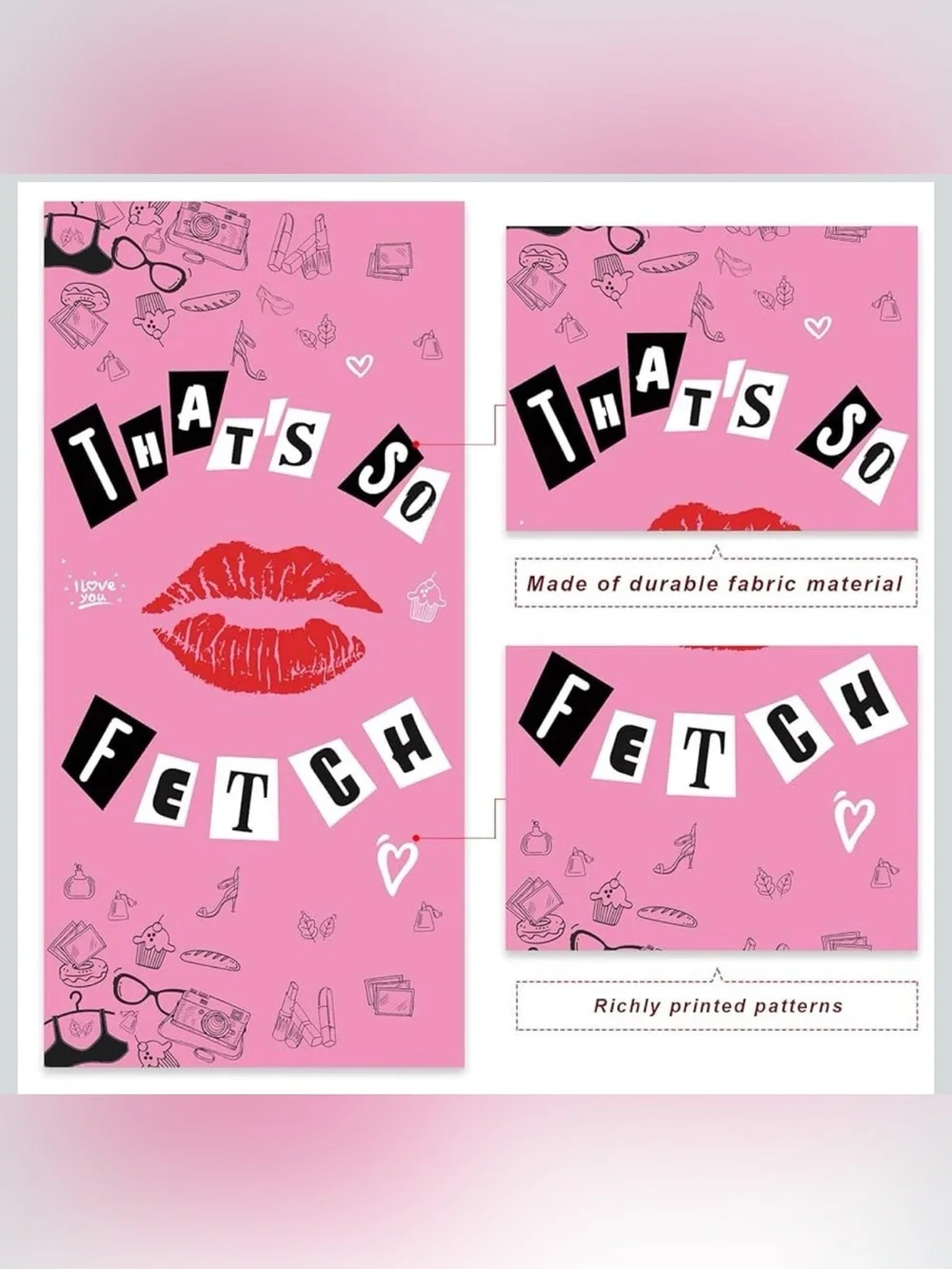 Mean Girls “That’s So Fetch” Party Banner 🎀✨